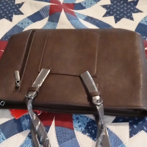 Montana West Brown Tote with Leopard Print - Picture 5 of 5